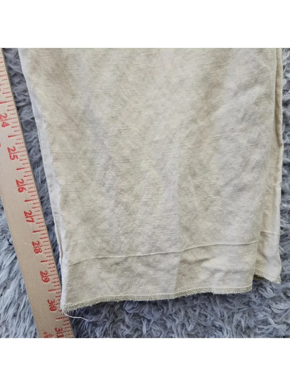POLO Ralph Lauren Vintage Chino Pants Men 36 (Fits 33-34x30) Linen Silk Beige *